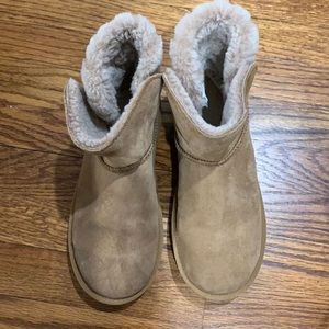 Ugg short tan booties. Size 7